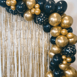 Ballongirlanden-Kit DIY Schwarz Gold Sterne