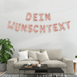 Dein Ballon-Wunschtext Roségold - DECORAMI