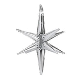 Folienballon Stern 3D 50cm Silber