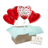 Heliumballon-Geschenk "Ich liebe Dich"