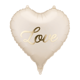 Heliumballon-Geschenk "Love" Gold