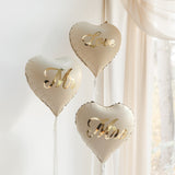 Herzballon "love" Gold