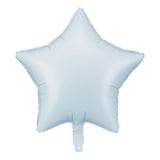 Stern-Folienballon Hellblau Pastell
