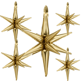 Sternenhimmel Set - 3D Sterne in Gold 5 Stk.