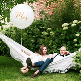 XXL Ballon Ø 1m "Mrs" Gold