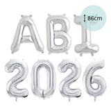 XXL Ballonschriftzug "ABI 2026" Silber