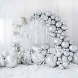 XL Luftballon Ø 60cm Chrom-Silber - DECORAMI
