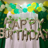 Ballonschriftzug "Happy Birthday" Silber