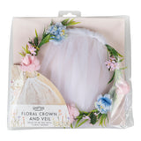Blumenkranz mit Schleier "bride to be"