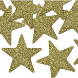 Deko Sterne Glitzer-Gold