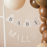 DIY Babyname Girlande