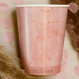Pappbecher Rosenquarz 8 Stk.