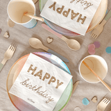 Pappbecher &-teller Set Pastell 24 Stk.