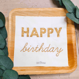 Eco-Servietten "Happy Birthday" Sparkle 20+1 Stk.