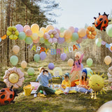 Mini Folienballon Blümchen 4 Stk.