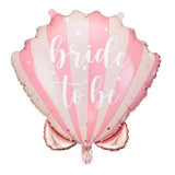 Folienballon "bride to be" Muschel