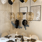 Girlande "Happy New Year" Ø 70cm