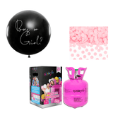 Helium-Set XXL Ballon Gender Reveal "Boy or Girl?" - It's a Girl!