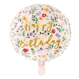 Heliumballon-Geschenk "Happy Birthday" Boho Flower - DECORAMI 
