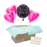 Heliumballon-Geschenk "Happy Birthday" Pink