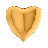 Herzballon Gold