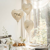 Herzballon "love" Gold