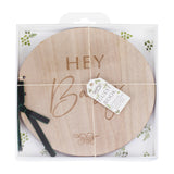 Holz-Gästebuch "Hey Baby"