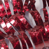 Luftschlangen Holographisch Rot