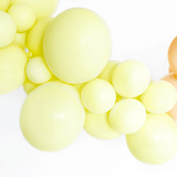 Mini Ballons Ø 12cm Pastell Hellgelb 10 Stk.