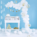 Mini Ballons Ø 12cm Pastell Weiß 10 Stk.