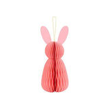 Papierdeko-Waben Hase Rosa