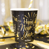 Pappbecher "Happy New Year" 230ml 6 Stk.