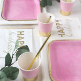 Pappbecher "Romantic Rosa-Gold" 230ml 6 Stk.