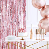 Party Glitzer-Vorhang lang Roségold - DECORAMI 