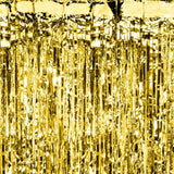 Partyvorhang lang Gold