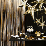 Partyvorhang lang Satin Gold