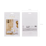 Partyvorhang lang Satin Gold