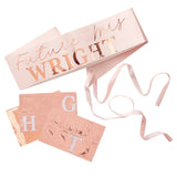 Personalisierbare Schärpe "Future Mrs" Roségold