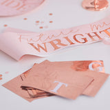Personalisierbare Schärpe "Future Mrs" Roségold