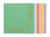 Servietten "Happy Birthday" Bunt 12 Stk.