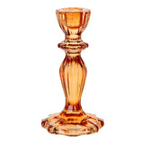 Stabkerzenständer Glas Orange