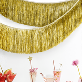 Stoffgirlande Fransen Gold