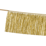 Stoffgirlande Fransen Gold
