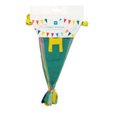 Stoffgirlande "Happy Birthday" Regenbogen