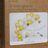Ballongirlanden-Kit DIY Gold-Weiß