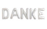 Ballonschriftzug "Danke" Silber - DECORAMI