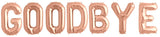 Ballonschriftzug "Goodbye" Roségold - DECORAMI