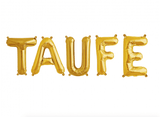 Ballonschriftzug "Taufe" Gold - DECORAMI