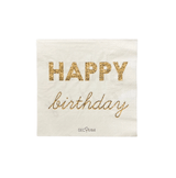 Eco-Servietten "Happy Birthday" Sparkle 20+1 Stk. - DECORAMI