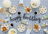 Girlande "Happy Birthday" Baufahrzeuge